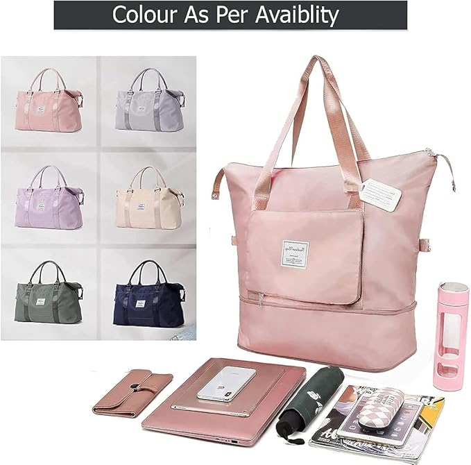 Expandable Folding Travel Bag for Women – Spacious, Lightweight & Stylish Travel Luggage